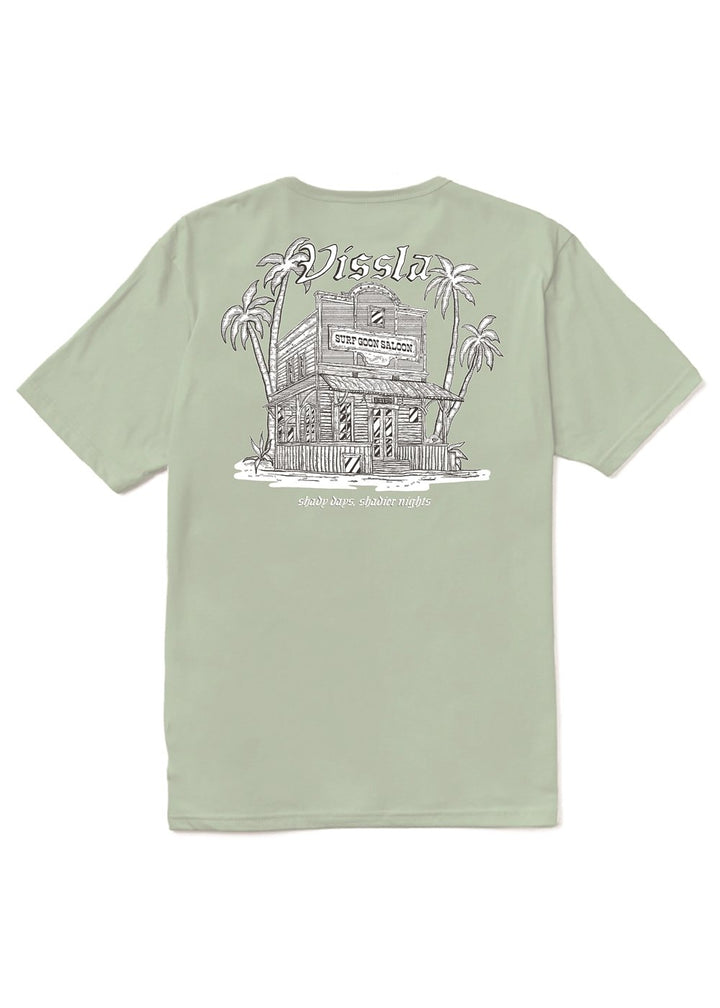 Vissla Surf Goon Saloon Organic Tee in Agave