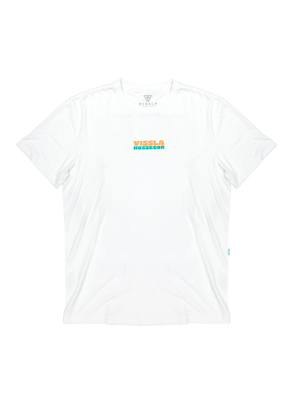 Vissla Hossegor Line Up Tee in White, view 2