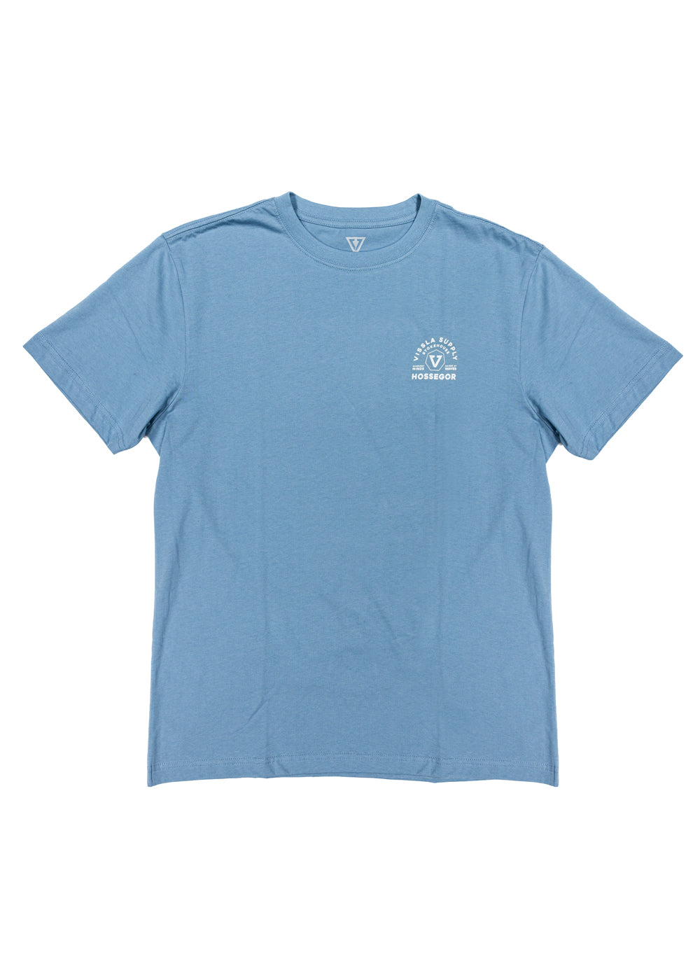 Vissla Hossegor Stokehouse Tee in Faded Denim, view 2