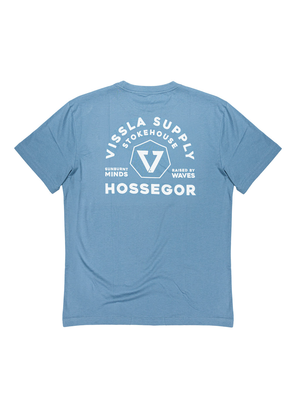 Vissla Hossegor Stokehouse Tee in Faded Denim