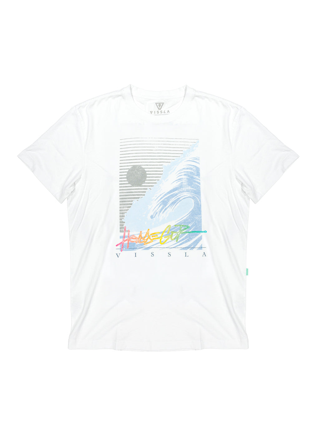 Vissla Hossegor Synthwave Tee in White