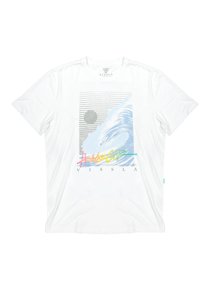 Vissla Hossegor Synthwave Tee in White