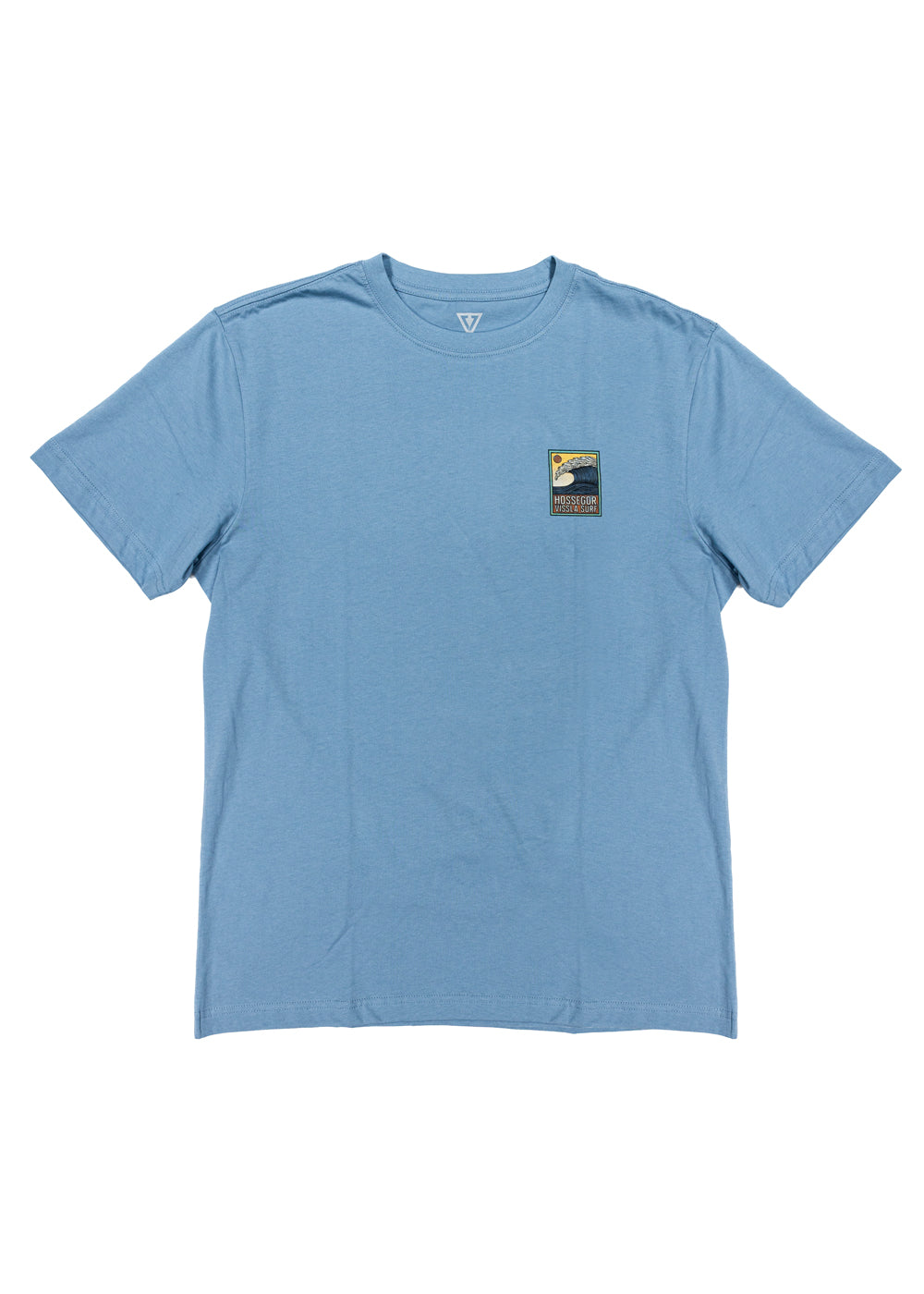 Vissla Hossegor The Wave Tee in Faded Denim, view 2