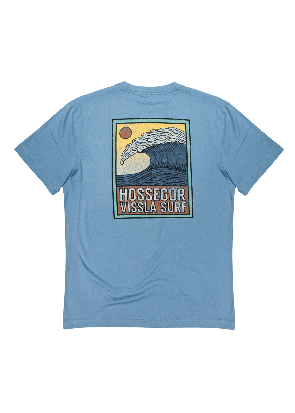 Vissla Hossegor The Wave Tee in Faded Denim