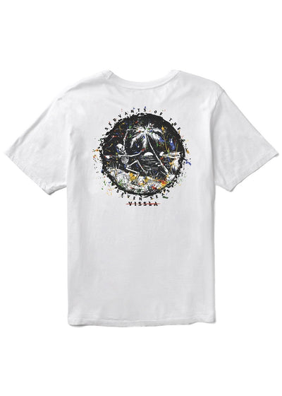 Skull Island Premium Organic Pkt Tee, White