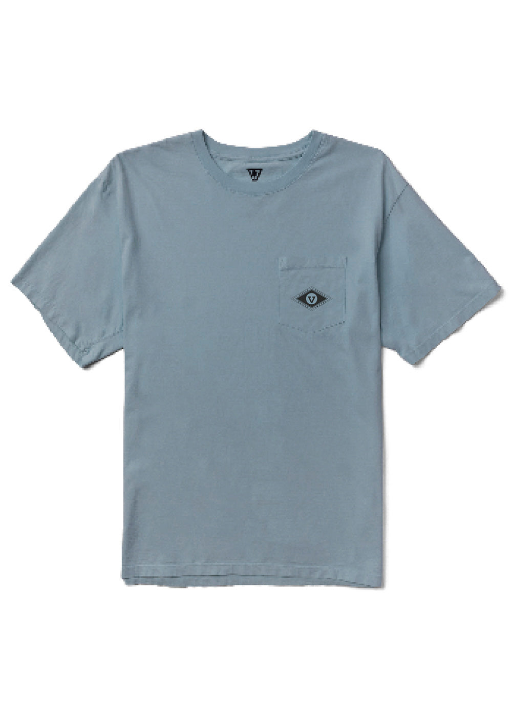 Wave Chasers Premium Organic Pkt Tee, Chambray