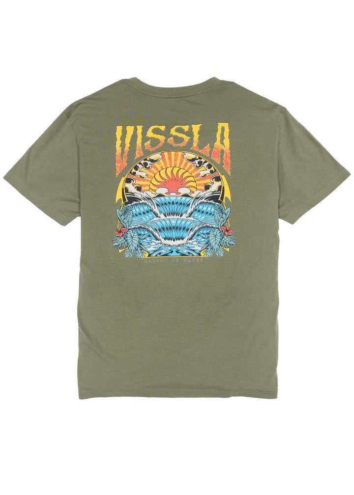 Vissla Firing Sesh Eco Tee in Surplus