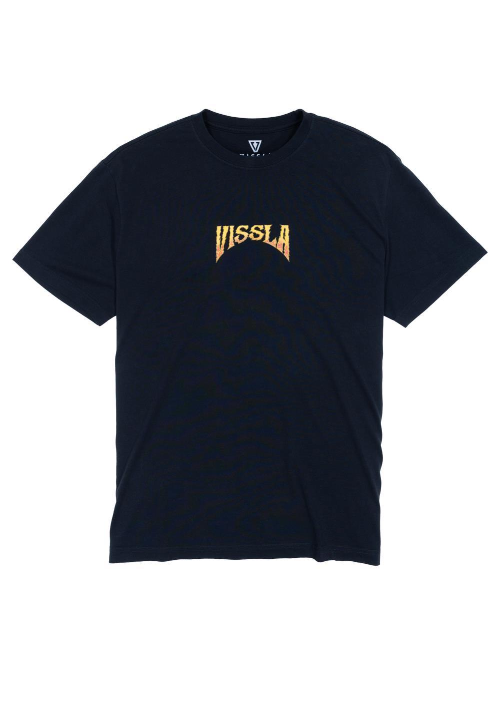 Vissla Firing Sesh Ss Eco Tee in Phantom, view 2