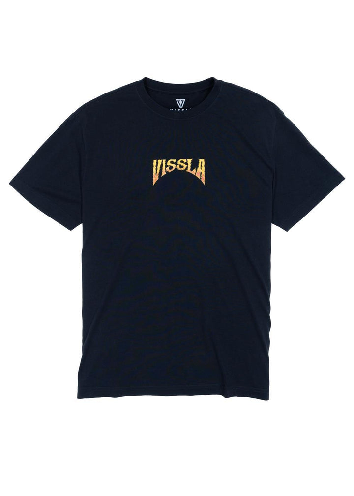 Vissla Firing Sesh Ss Eco Tee in Phantom, view 2