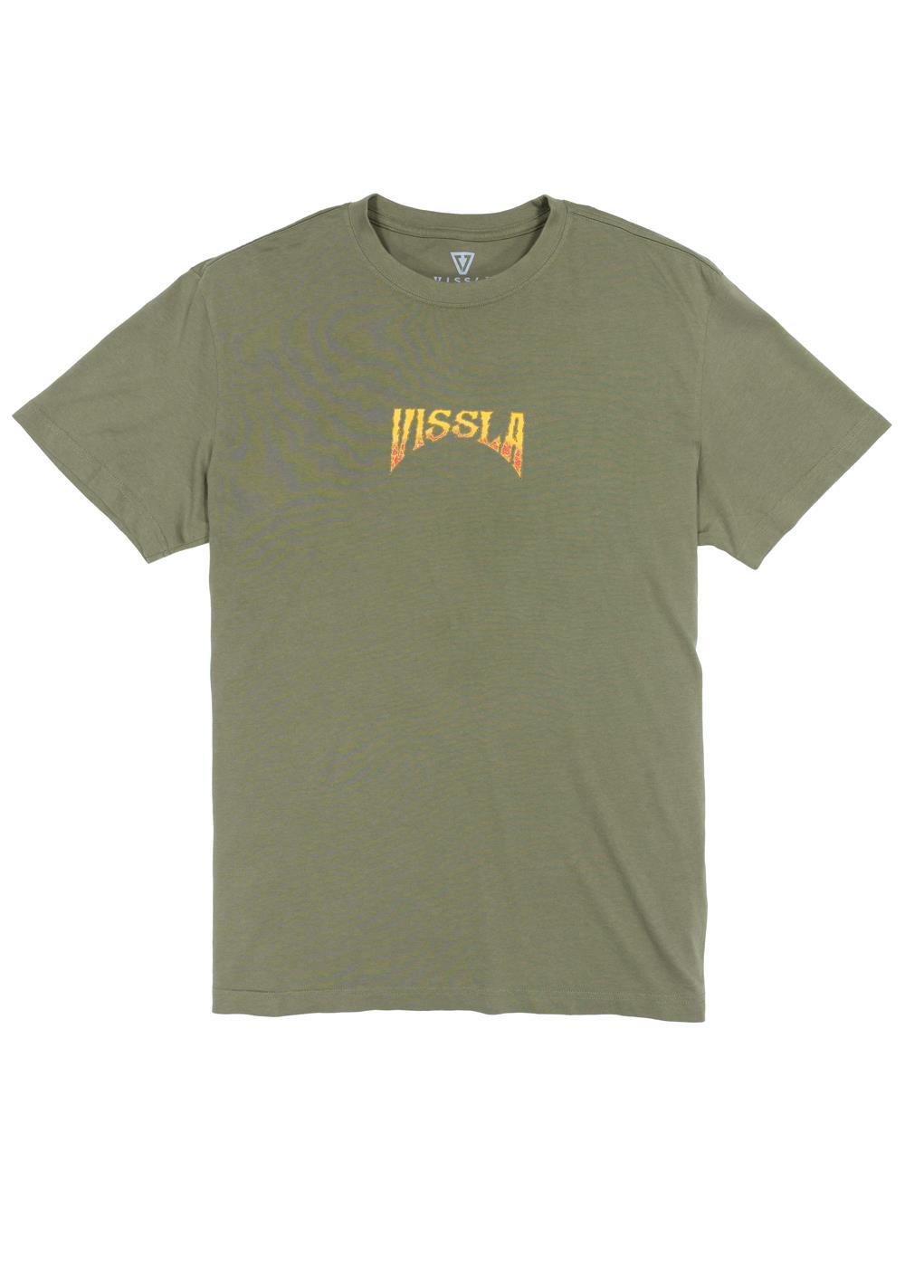 Vissla Firing Sesh Eco Tee in Surplus, view 2