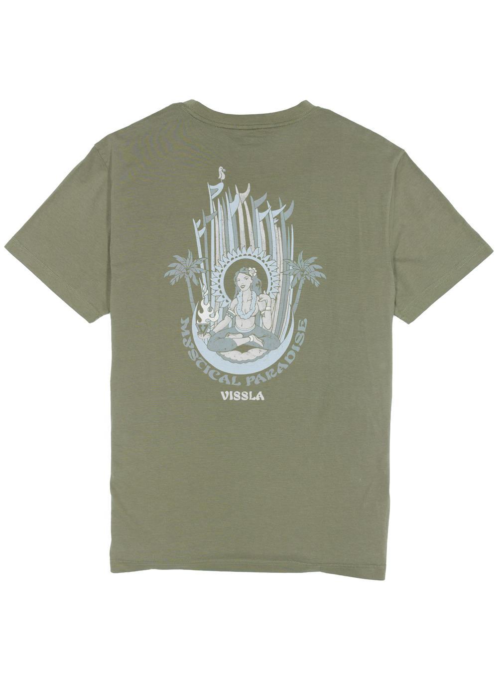 Vissla Mystical Paradise Eco Tee in Surplus