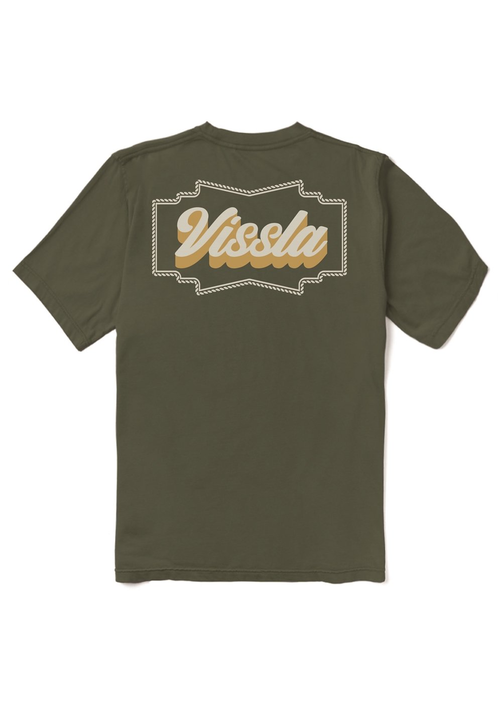 Vissla Ranchero Organic Pocket Tee in Surplus