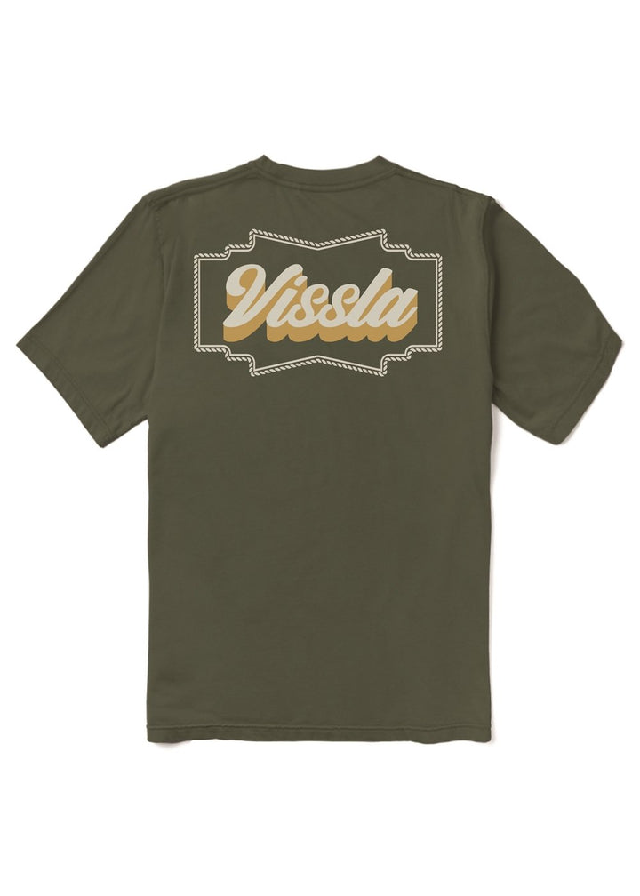 Vissla Ranchero Organic Pocket Tee in Surplus