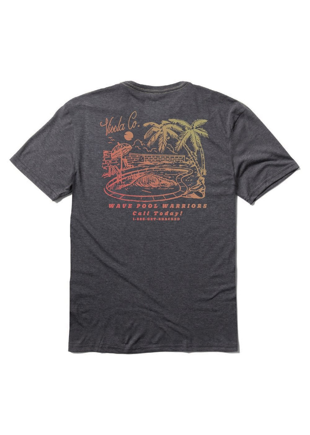 Wave Pool Warrior Comp Lite Eco Drirelease Tee BLH