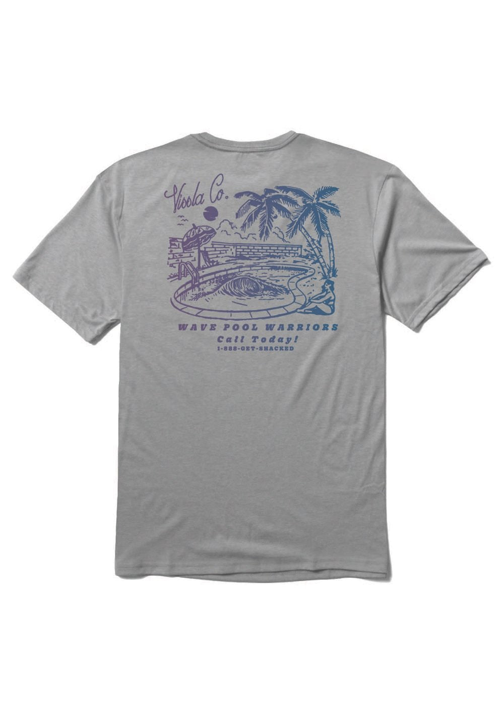 Wave Pool Warrior Comp Lite Eco Drirelease Tee GRH