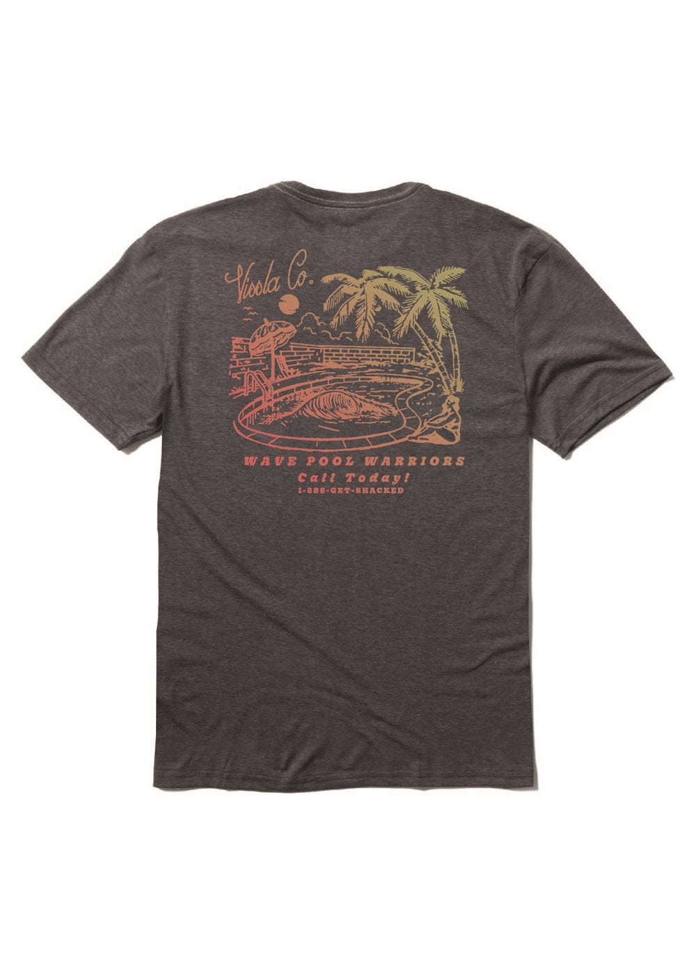 Wave Pool Warrior Comp Lite Eco Drirelease Tee BLH