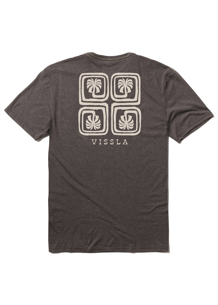 Vissla Lost Coast Comp Lite Eco Drirelease Tee in Black Heather