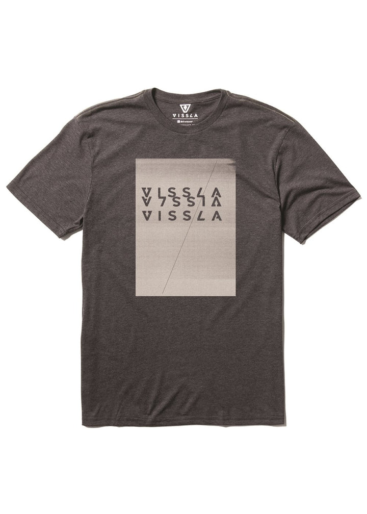 Vissla Toner Coast Comp Lite Eco Drirelease Tee in Black Heather