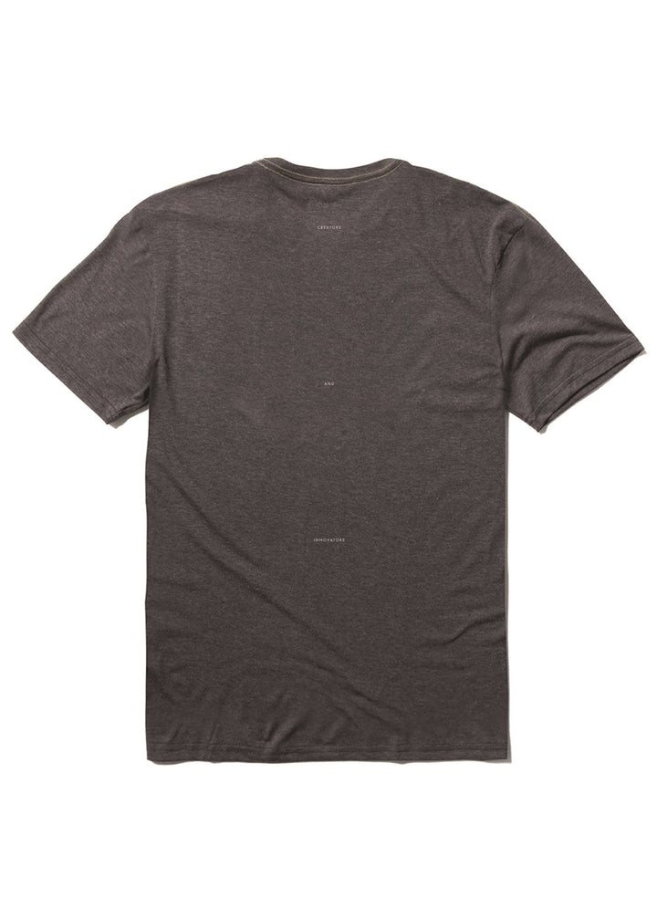 Vissla Toner Coast Comp Lite Eco Drirelease Tee in Black Heather, view 2