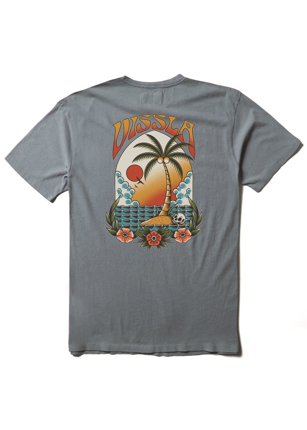 Vissla Marooned Tee in Blue Haze