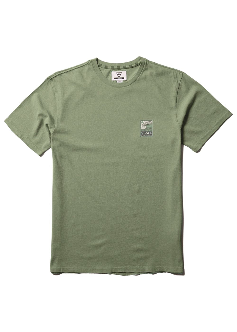 Vissla Peaky Tee in Sage, view 2