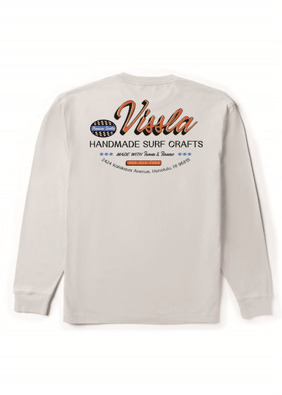 Handmade Premium Ls Pkt Tee WHT