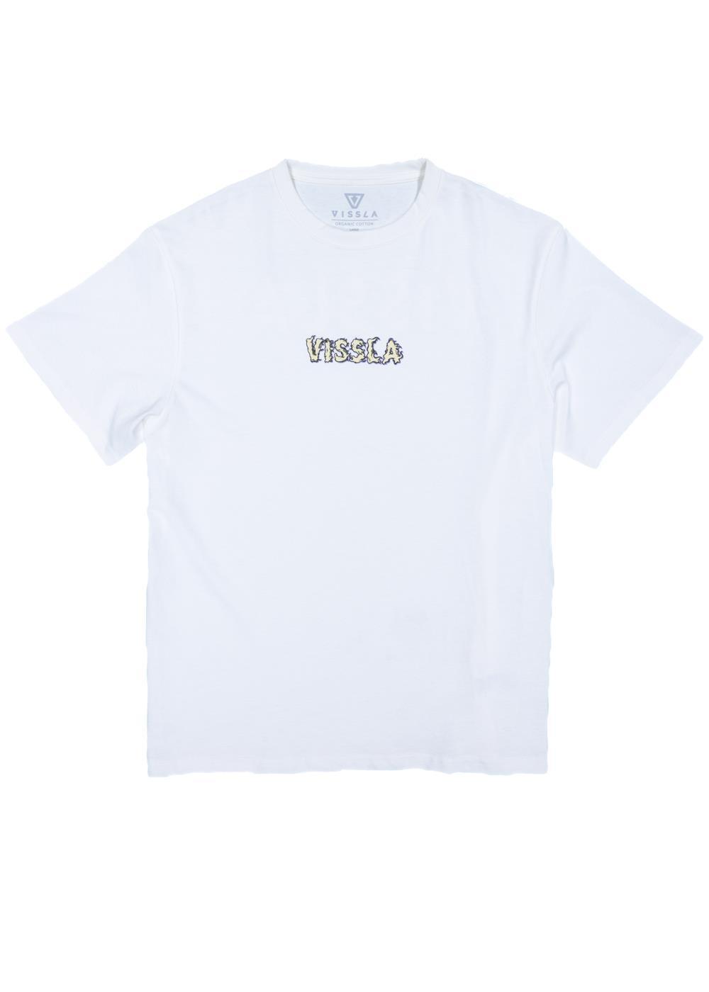 Vissla Shift Kicker Oversized Eco Tee in White, view 2