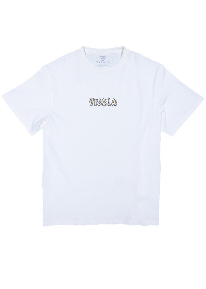 Vissla Shift Kicker Oversized Eco Tee in White, view 2