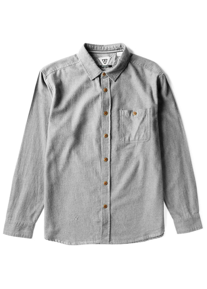 Vissla Go To Shirt in Light Grey Heather