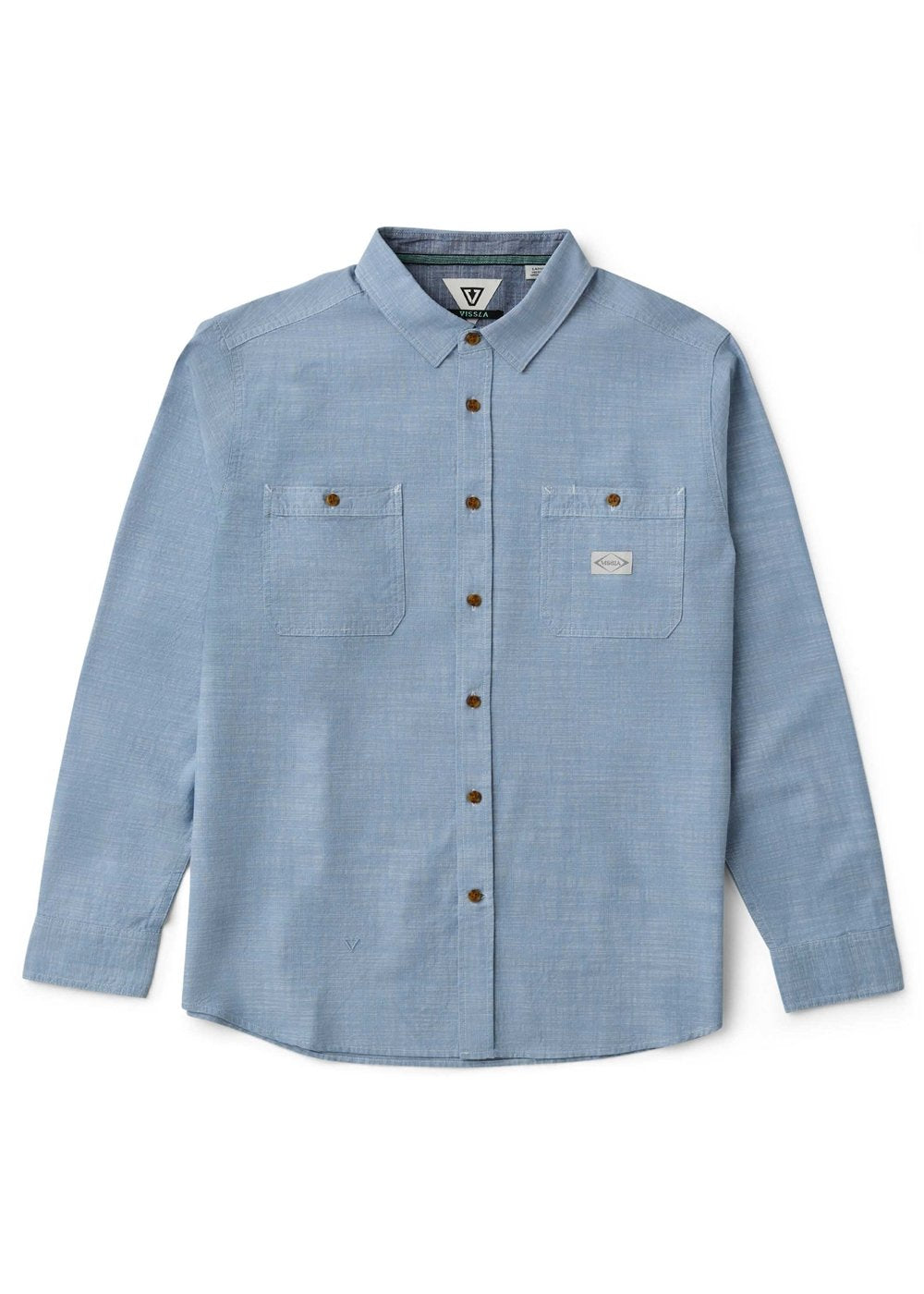 Vissla Far Away Eco Shirt in Faded Denim