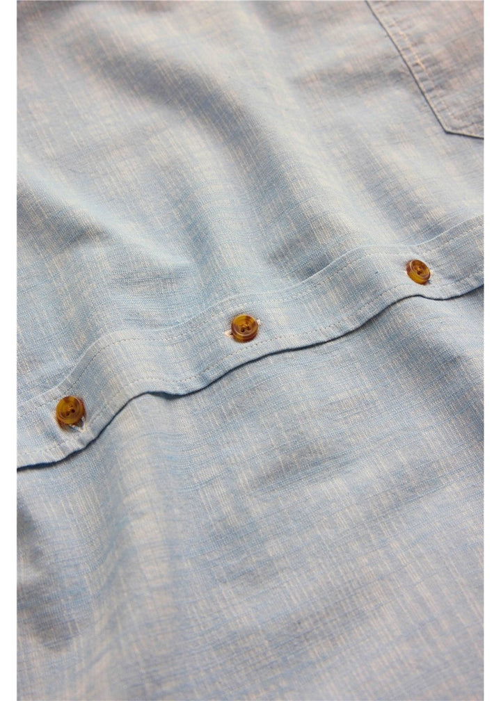 Vissla Far Away Eco Shirt in Faded Denim, view 3