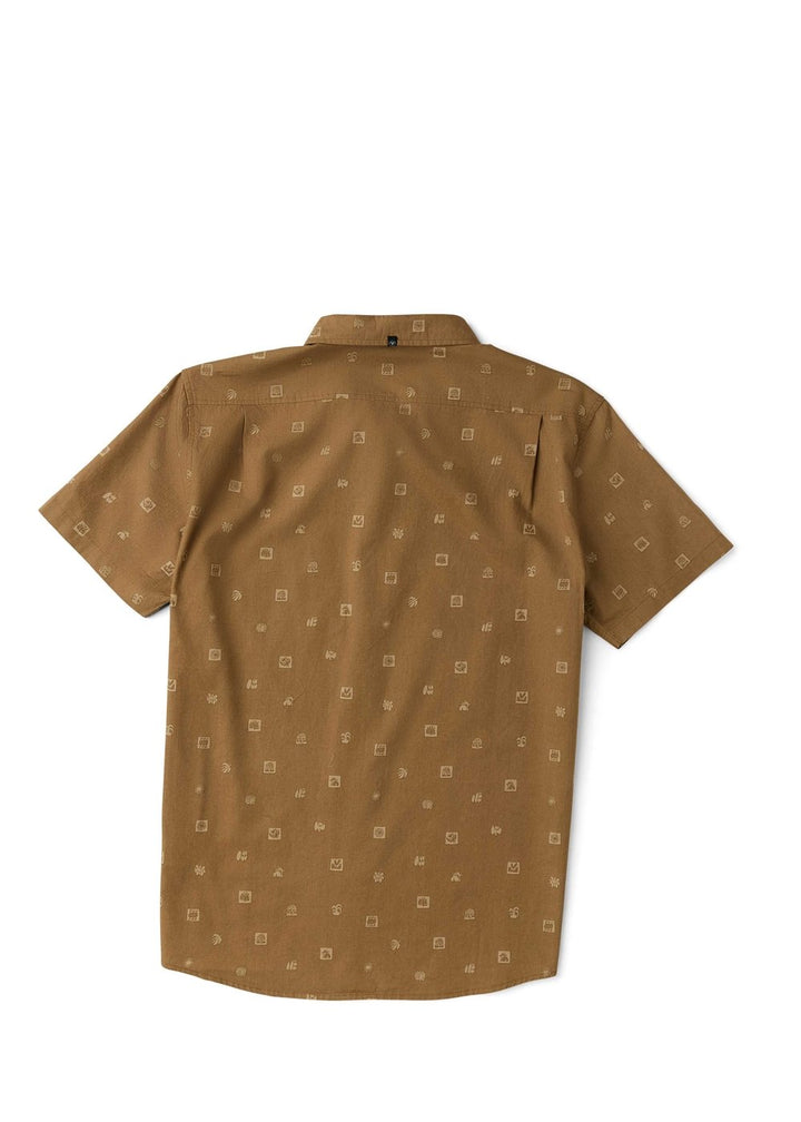 Vissla Ecology Marks Eco Ss Shirt in Dark Khaki, view 2
