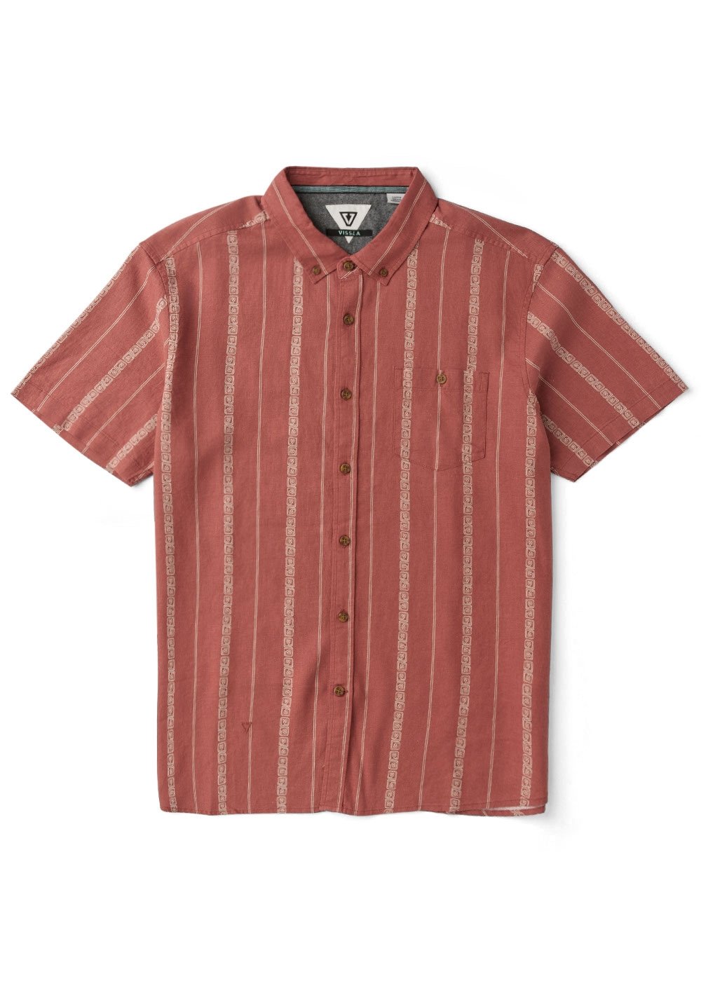 Vissla Lost Coast Shirt in Retro Red