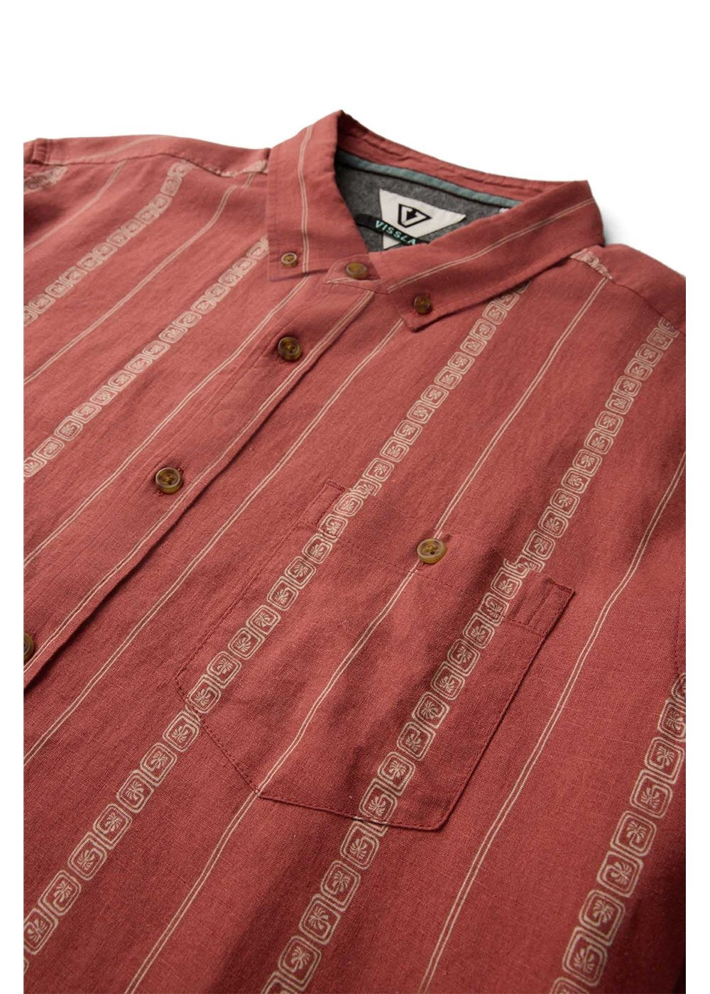 Vissla Lost Coast Shirt in Retro Red, view 3