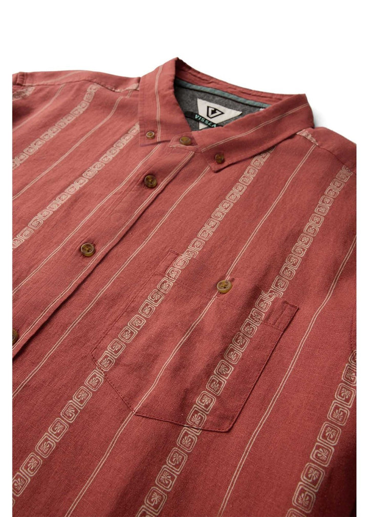 Vissla Lost Coast Shirt in Retro Red, view 3