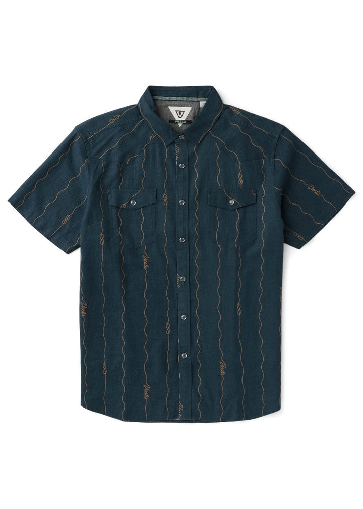 Vissla Round Up Shirt in Midnight