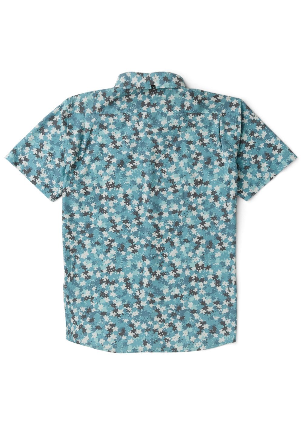 Vissla Jungalo Hybrid Eco Shirt in Maui Blue, view 2
