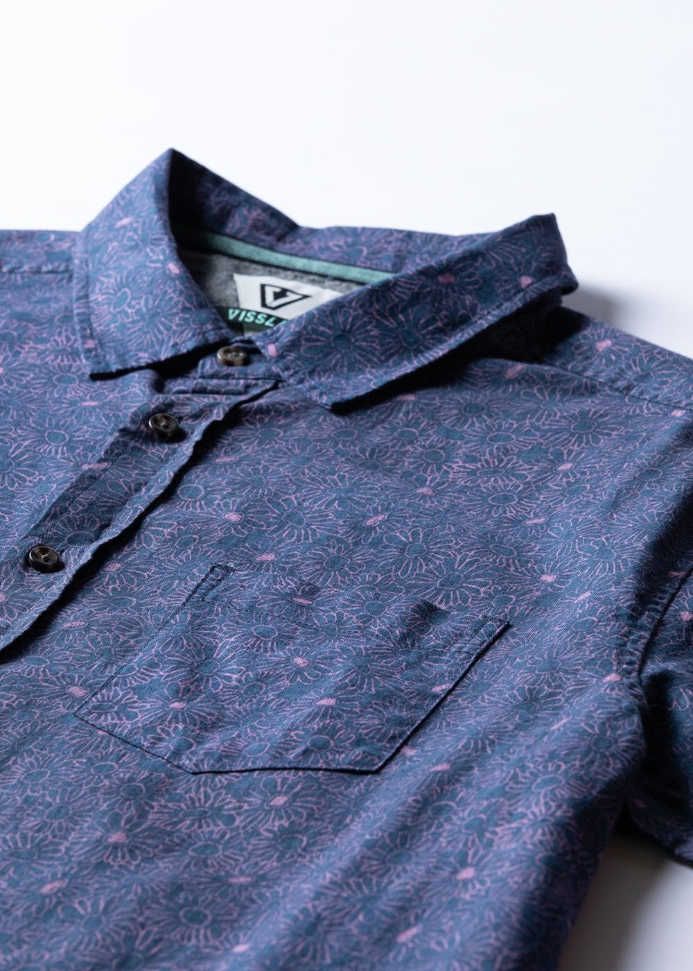 Vissla Lazy Daisy Eco Shirt in Dark Denim, view 3