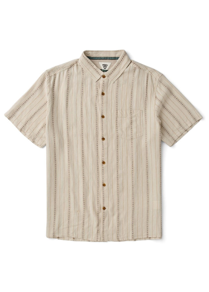 Vissla Linen Pin Shirt in Sand