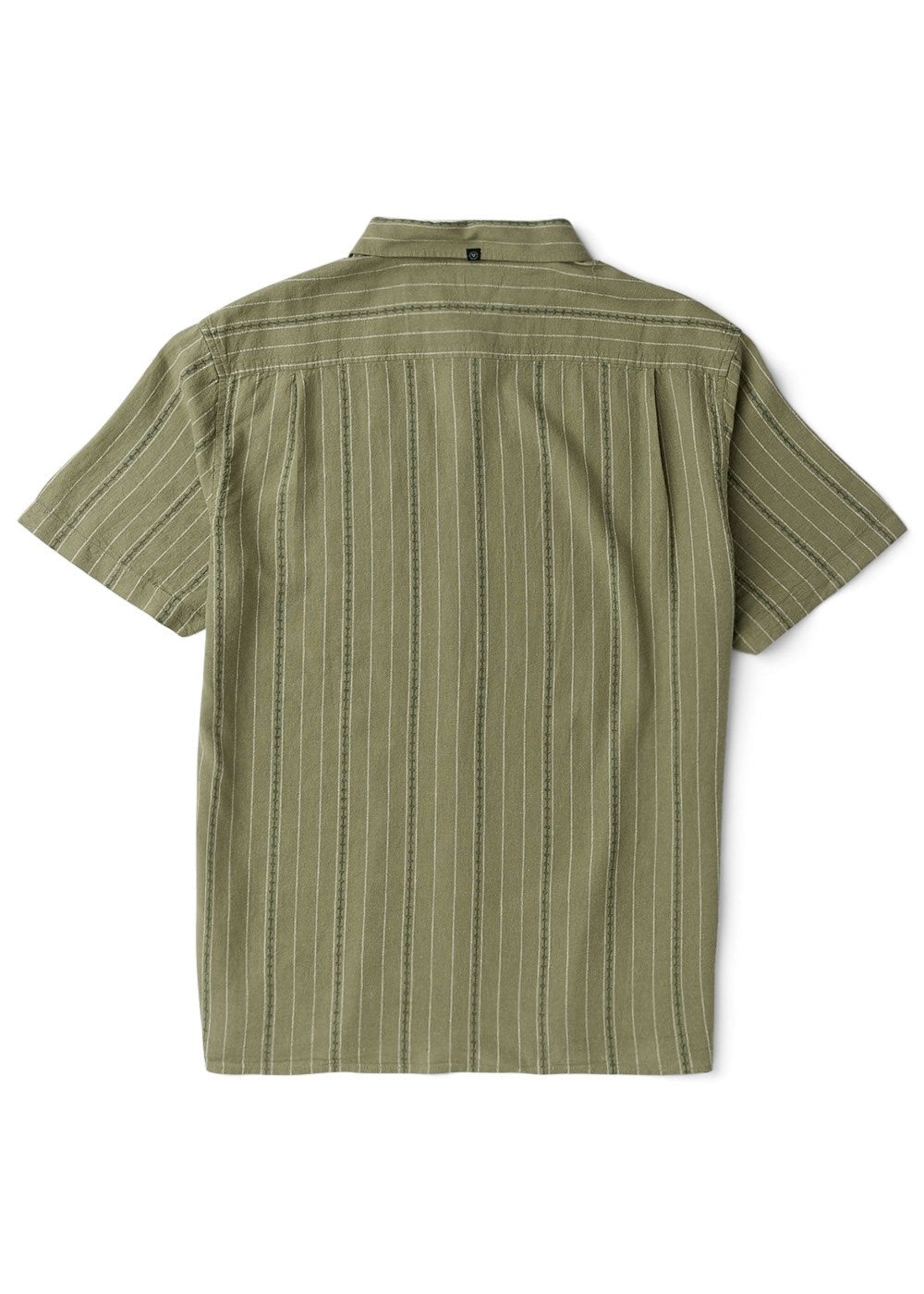 Vissla Linen Pin Shirt in Sage, view 2