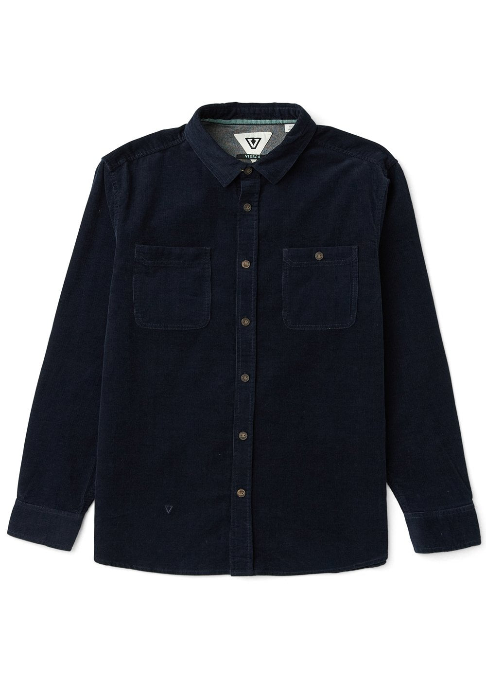 Vissla Rails Cord Ls Shirt in Dark Naval
