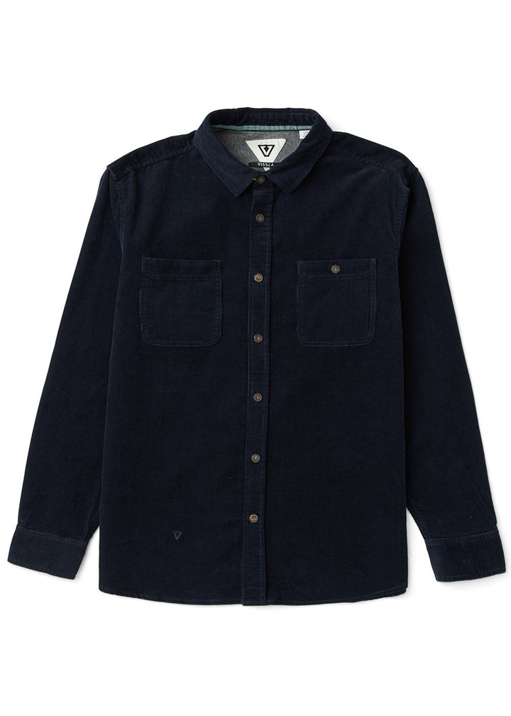 Vissla Rails Cord Ls Shirt in Dark Naval