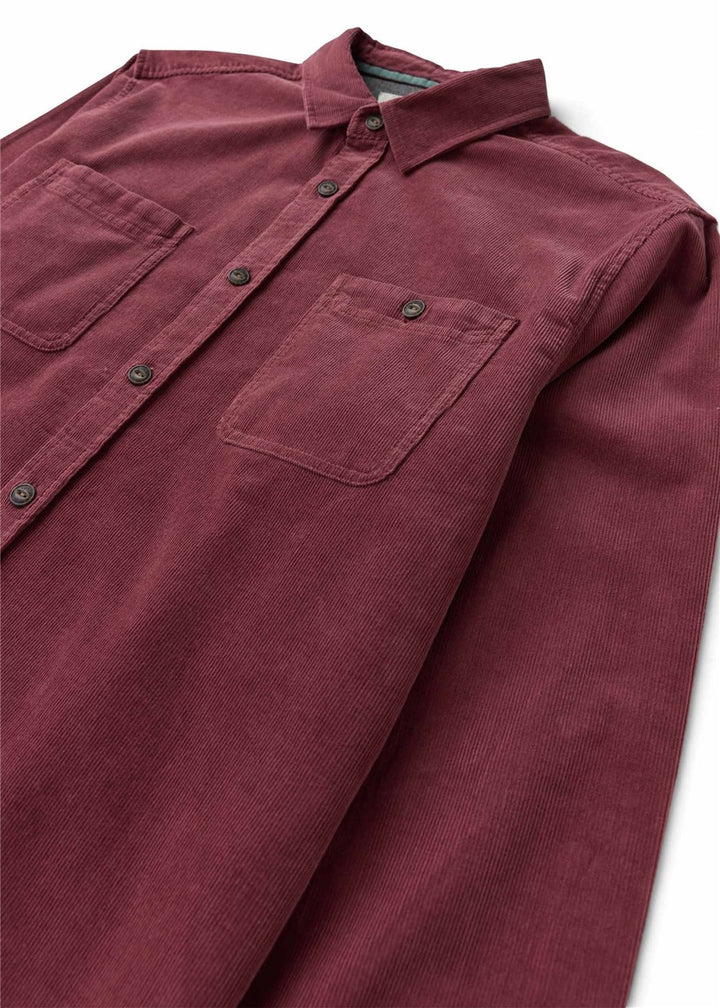 Vissla Rails Cord Ls Shirt in Fig, view 6