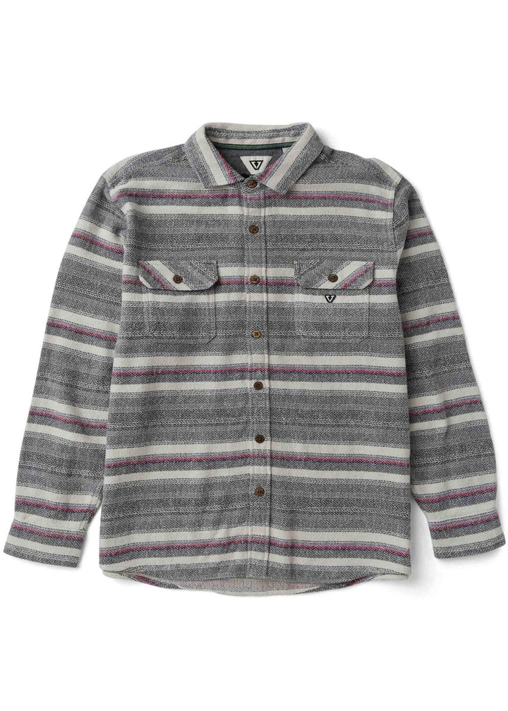 Vissla Descanso Heavy Flannel in Grey Dawn