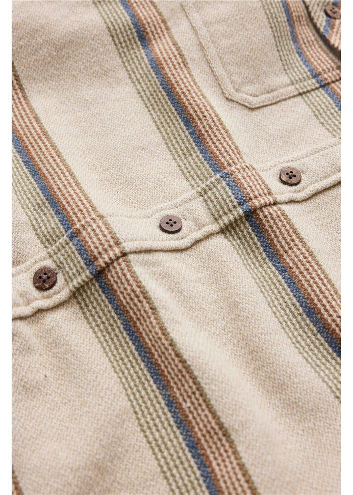 Vissla Descanso Heavy Flannel in Bone 2, view 3