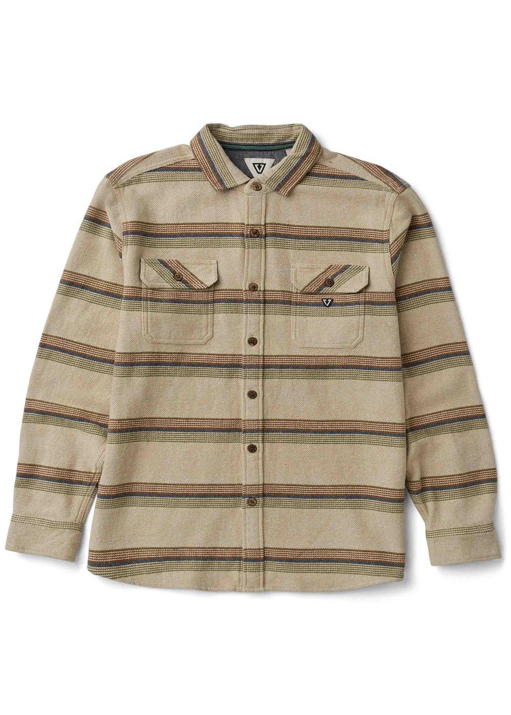 Vissla Descanso Heavy Flannel in Bone 2