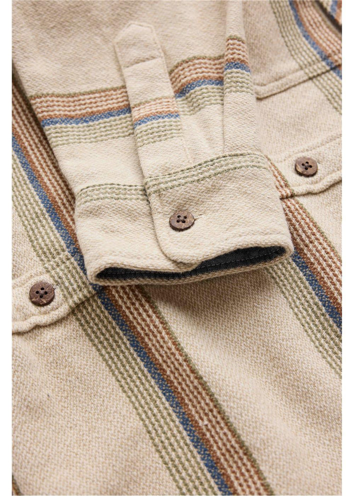 Vissla Descanso Heavy Flannel in Bone 2, view 4