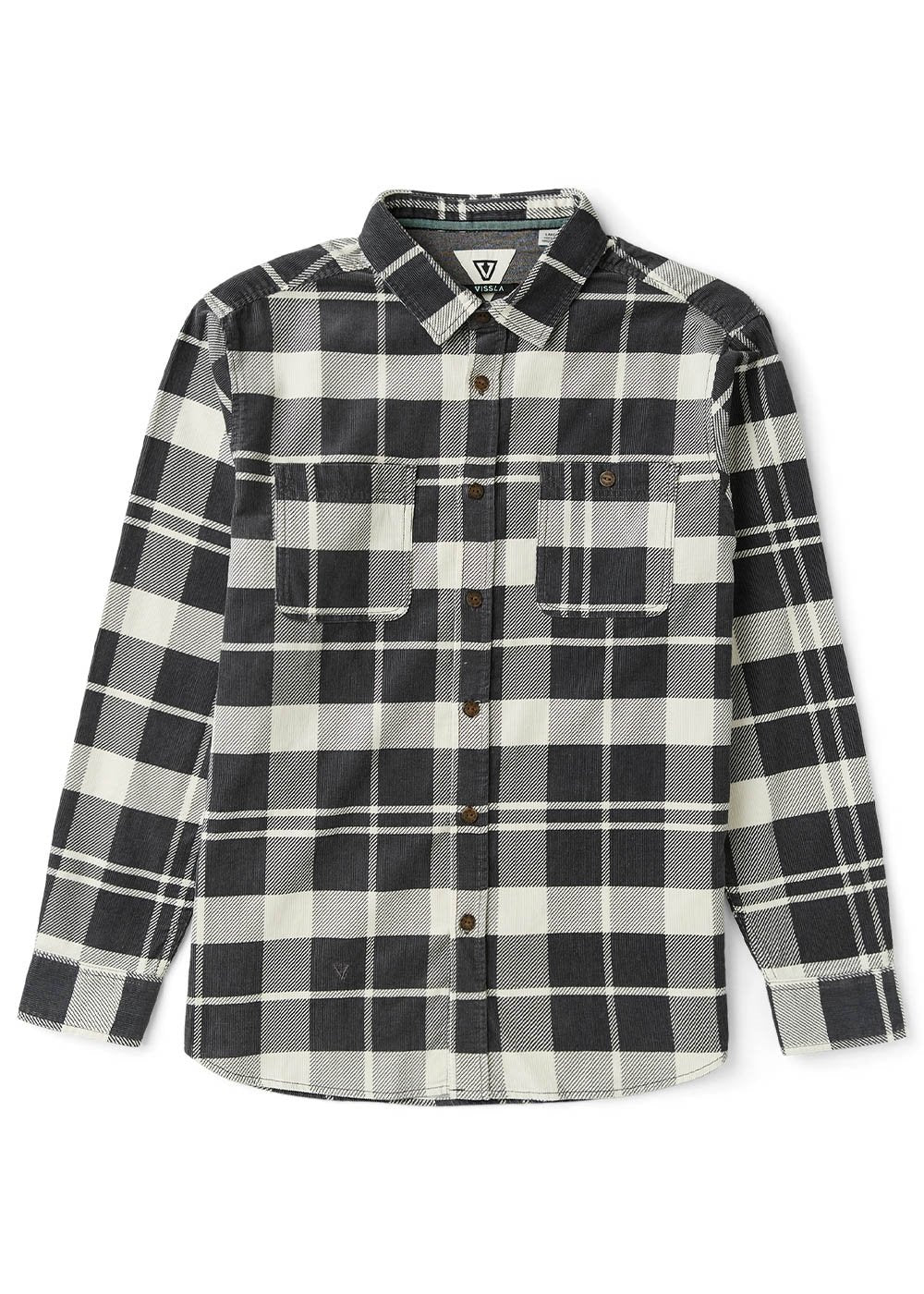 Rails Cord Printed Eco Ls Shirt GRA