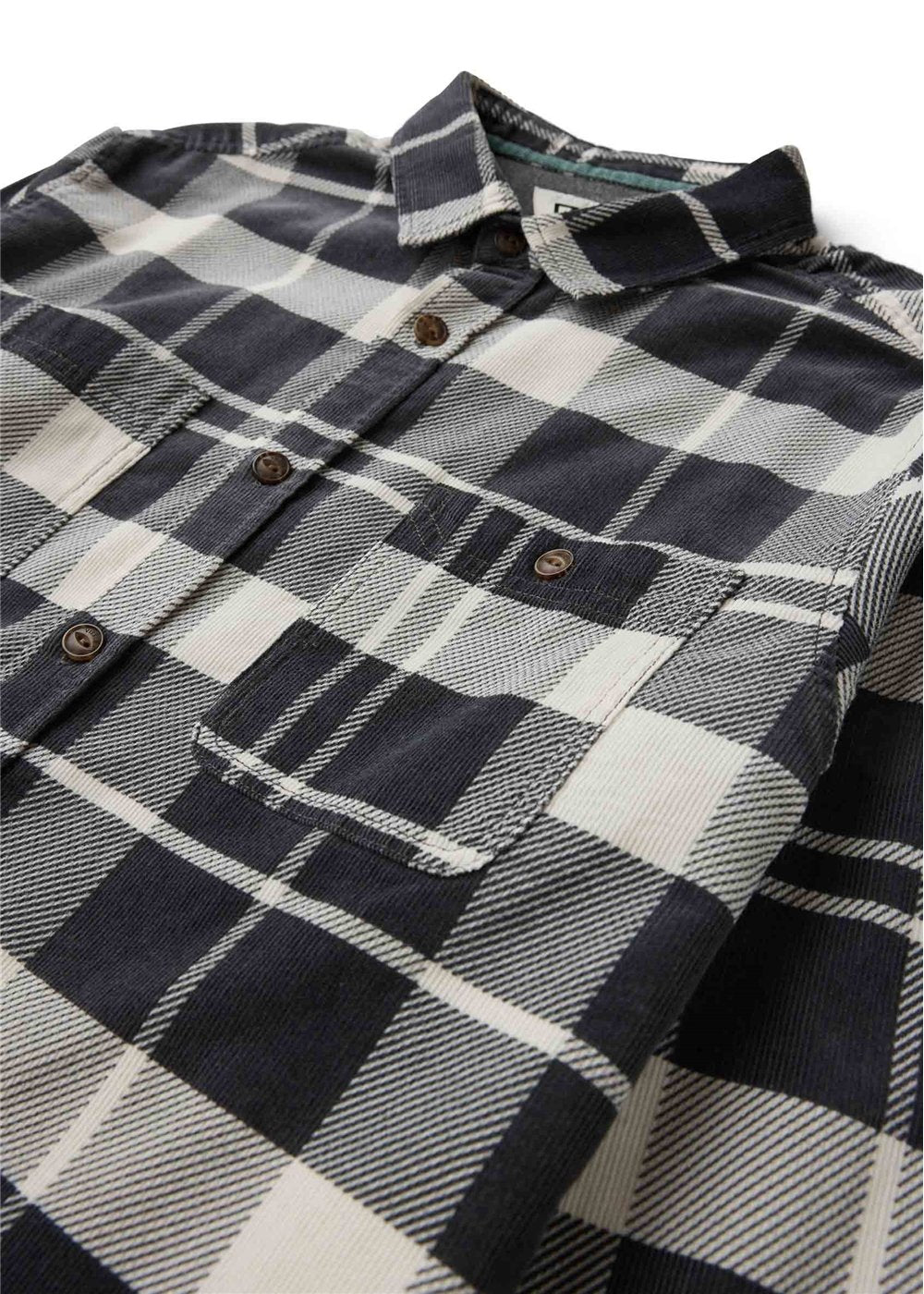 Rails Cord Printed Eco Ls Shirt GRA