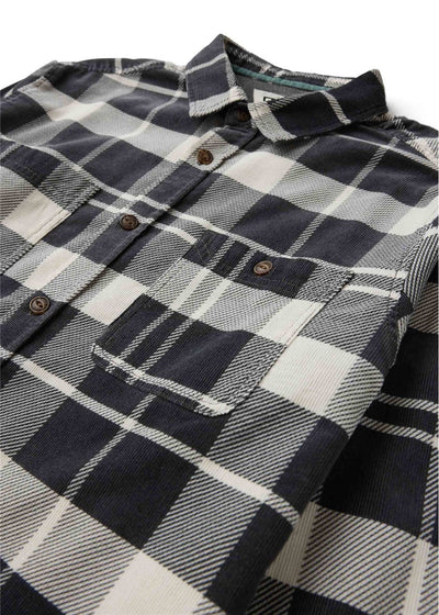 Rails Cord Printed Eco Ls Shirt GRA